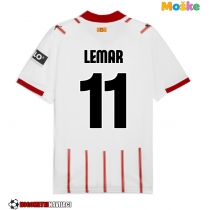 Moške Nogometnih dresov Girona Thomas Lemar #11 Domači 2025-26 Kratki rokavi